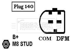 BORG & BECK Ģenerators BBA2995